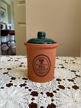 Himark Finest Quality Terracotta Tea Canister - Vintage